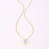 Wholesale Jewelry Stainless Steel Geometric Opal Necklace Women's Hip Hop Retro Classic Ochain Electroplating