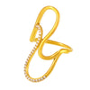 Wholesale Jewelry Stainless Steel Geometric Open Ring Electroplated For Women
