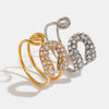 Wholesale Jewelry Stainless Steel Geometric Open Ring Electroplated Light Luxury Highend Women's Jewelry