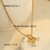Wholesale Jewelry Stainless Steel Geometric Pendant Necklace And Bracelet With Electroplating For Women