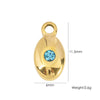 Wholesale Jewelry Stainless Steel Geometric Pendant With Natural Stone And Furnace Electroplating