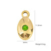 Wholesale Jewelry Stainless Steel Geometric Pendant With Natural Stone And Furnace Electroplating