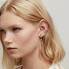 Wholesale Jewelry Stainless Steel Geometric Plain Ring Earrings Electroplated For Women