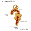 Wholesale Jewelry 316L Stainless Steel Geometric Plant Flowers Style Electroplating Pendant