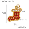 Wholesale Jewelry 316L Stainless Steel Geometric Plant Flowers Style Electroplating Pendant