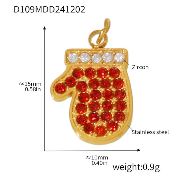 Wholesale Jewelry 316L Stainless Steel Geometric Plant Flowers Style Electroplating Pendant