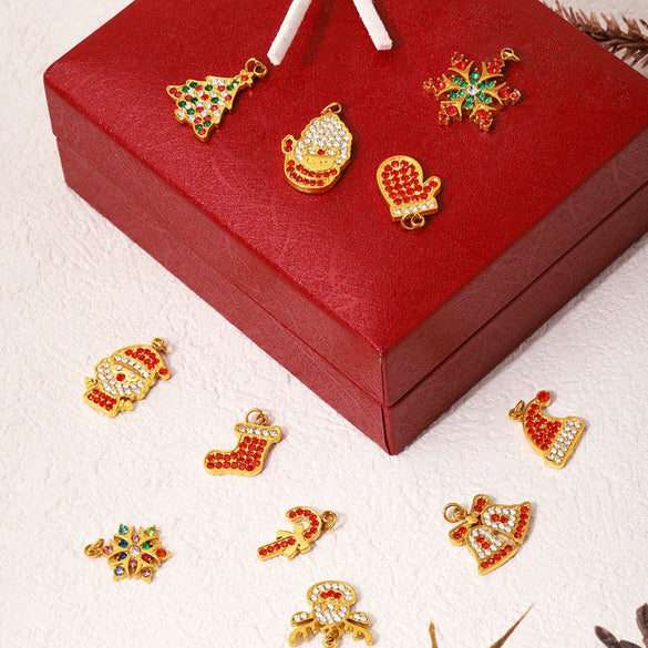 Wholesale Jewelry 316L Stainless Steel Geometric Plant Flowers Style Electroplating Pendant