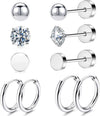 Wholesale Jewelry Stainless Steel Geometric Plant Flowers Style Electroplating Stud Earrings