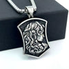 Wholesale Jewelry Stainless Steel Geometric Polishing Pendant Necklace Ancient Greek Mythology Belief Series