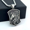 Wholesale Jewelry Stainless Steel Geometric Polishing Pendant Necklace Ancient Greek Mythology Belief Series
