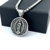 Wholesale Jewelry Stainless Steel Geometric Polishing Pendant Necklace Ancient Greek Mythology Belief Series