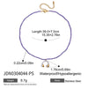 Wholesale Jewelry Stainless Steel Geometric Purple Zircon Cut Beaded Stacking Pendant Necklace With Electroplating