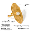 Wholesale Jewelry Stainless Steel Geometric Retro Exaggerated Flower Star Moon Pearl Ring Electroplated