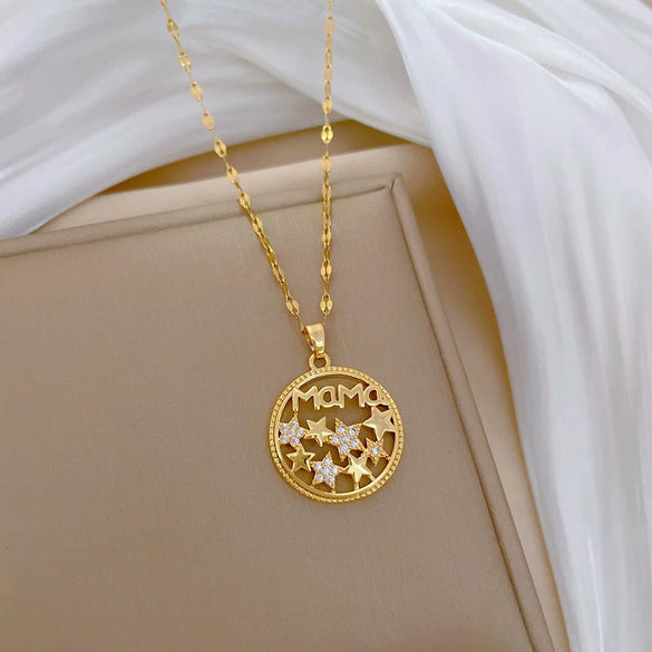 Wholesale Jewelry Stainless Steel Geometric Ring And Necklace For Women And Men