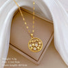 Wholesale Jewelry Stainless Steel Geometric Ring And Necklace For Women And Men