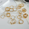 Wholesale Jewelry Stainless Steel Geometric Ring Electroplating For Women