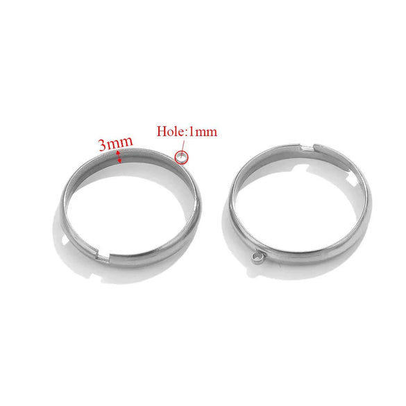 Wholesale Jewelry Stainless Steel Geometric Ring Handmade