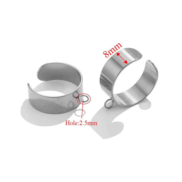 Wholesale Jewelry Stainless Steel Geometric Ring Handmade