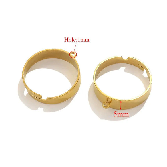 Wholesale Jewelry Stainless Steel Geometric Ring Handmade