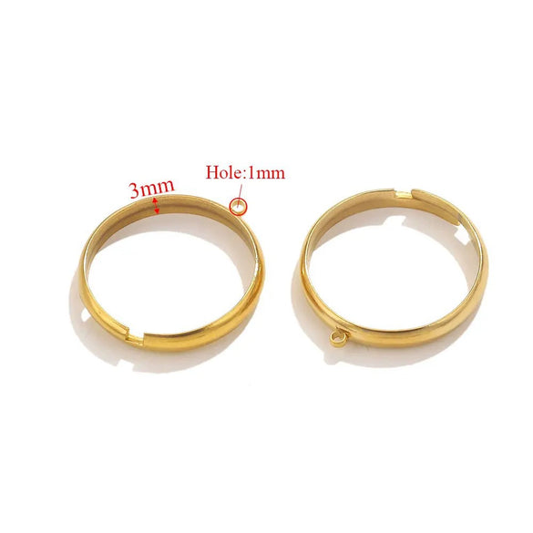 Wholesale Jewelry Stainless Steel Geometric Ring Handmade