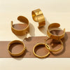 Wholesale Jewelry Stainless Steel Geometric Ring Handmade