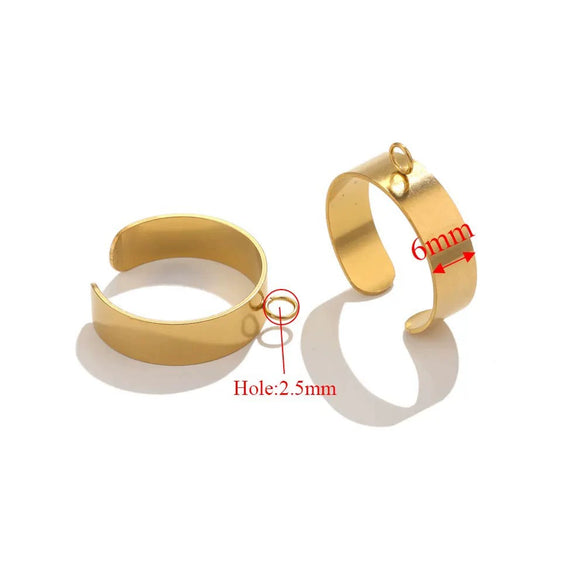 Wholesale Jewelry Stainless Steel Geometric Ring Handmade