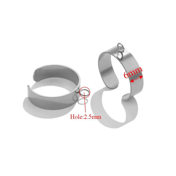 Wholesale Jewelry Stainless Steel Geometric Ring Handmade
