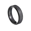 Wholesale Jewelry Stainless Steel Geometric Ring Sand Surface Vacuum Plating