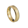Wholesale Jewelry Stainless Steel Geometric Ring Sand Surface Vacuum Plating