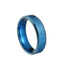 Wholesale Jewelry Stainless Steel Geometric Ring Sand Surface Vacuum Plating