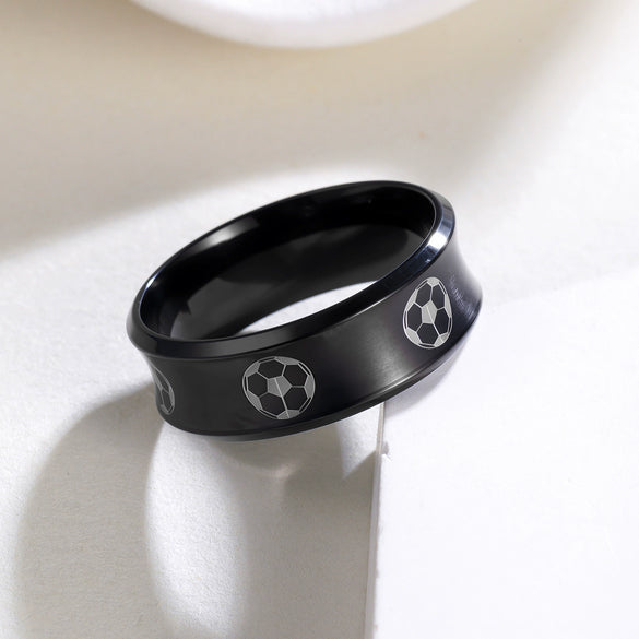 Wholesale Jewelry Stainless Steel Geometric Ring Unisex Seiko