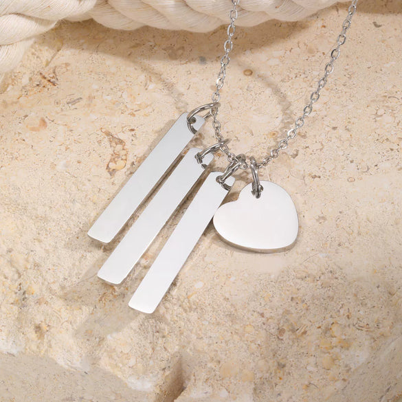 Wholesale Jewelry Stainless Steel Geometric Rose Gold Plated Long Necklace For Women