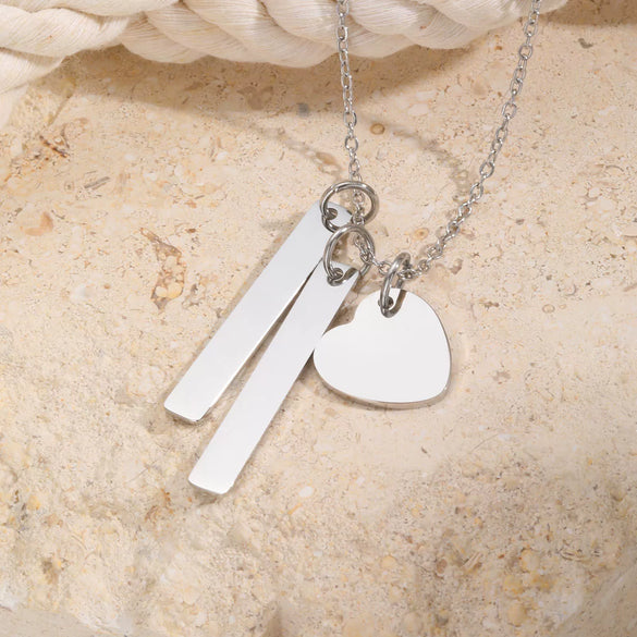 Wholesale Jewelry Stainless Steel Geometric Rose Gold Plated Long Necklace For Women