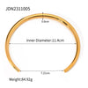 Wholesale Jewelry Stainless Steel Geometric Simple Smooth Collar Trend