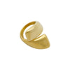 Wholesale Jewelry Stainless Steel Geometric Specialshaped Ring 14K Goldplated