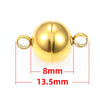 Wholesale Jewelry Stainless Steel Geometric Spherical Magnet Buckle For Necklace Bracelet Eardrop