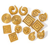 Wholesale Jewelry Stainless Steel Geometric Spiral Earrings For Women Electroplated