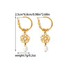 Wholesale Jewelry Stainless Steel Geometric Star Shape Electroplating Tassel Earrings For Women