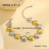 Wholesale Jewelry Stainless Steel Geometric Style Electroplating Necklace Bracelet Earrings