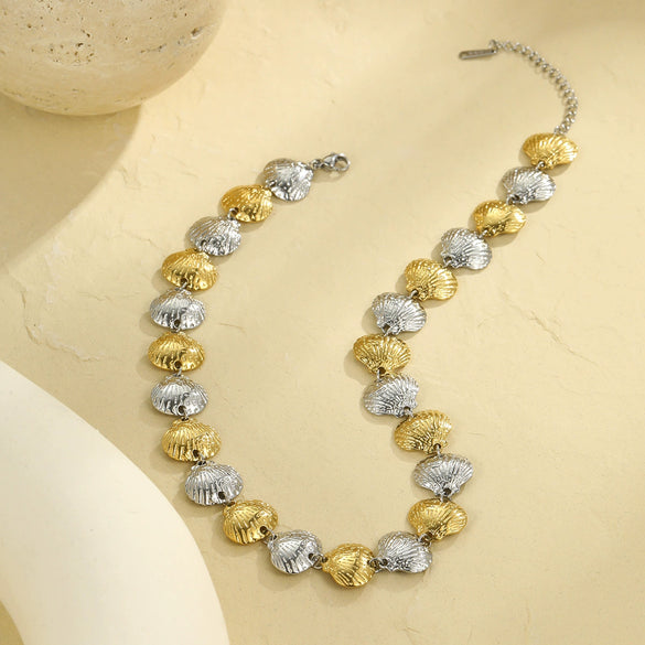 Wholesale Jewelry Stainless Steel Geometric Style Electroplating Necklace Bracelet Earrings
