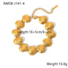 Wholesale Jewelry Stainless Steel Geometric Style Electroplating Necklace Bracelet Earrings