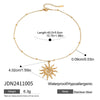 Wholesale Jewelry Stainless Steel Geometric Style Electroplating O Word Chain Necklace For Women
