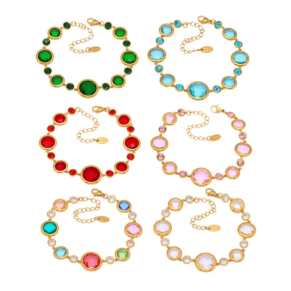 Wholesale Jewelry Stainless Steel Geometric Style Electroplating Women's Bracelet