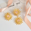 Wholesale Jewelry Stainless Steel Geometric Style Hammered Electroplated Women's Earrings And Ring