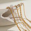Wholesale Jewelry Stainless Steel Geometric Style Multifold Bracelet And Necklace