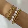 Wholesale Jewelry Stainless Steel Geometric Style Multifold Bracelet And Necklace