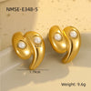 Wholesale Jewelry Stainless Steel Geometric Tassel Design Electroplated Earrings And Necklace For Women