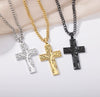 Wholesale Jewelry Stainless Steel Geometric Tree Of Life Cross Electroplated Pendant Necklace Unisex