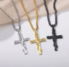 Wholesale Jewelry Stainless Steel Geometric Tree Of Life Cross Electroplated Pendant Necklace Unisex