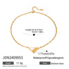 Wholesale Jewelry Stainless Steel Geometric Triangle Necklace With Electroplating Design For Women